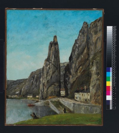 The Rock at Bayard, Dinant, Belgium, c.1856 by Gustave Courbet